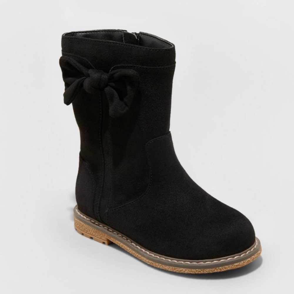 Cat & Jack Suede Slip-on riding boots